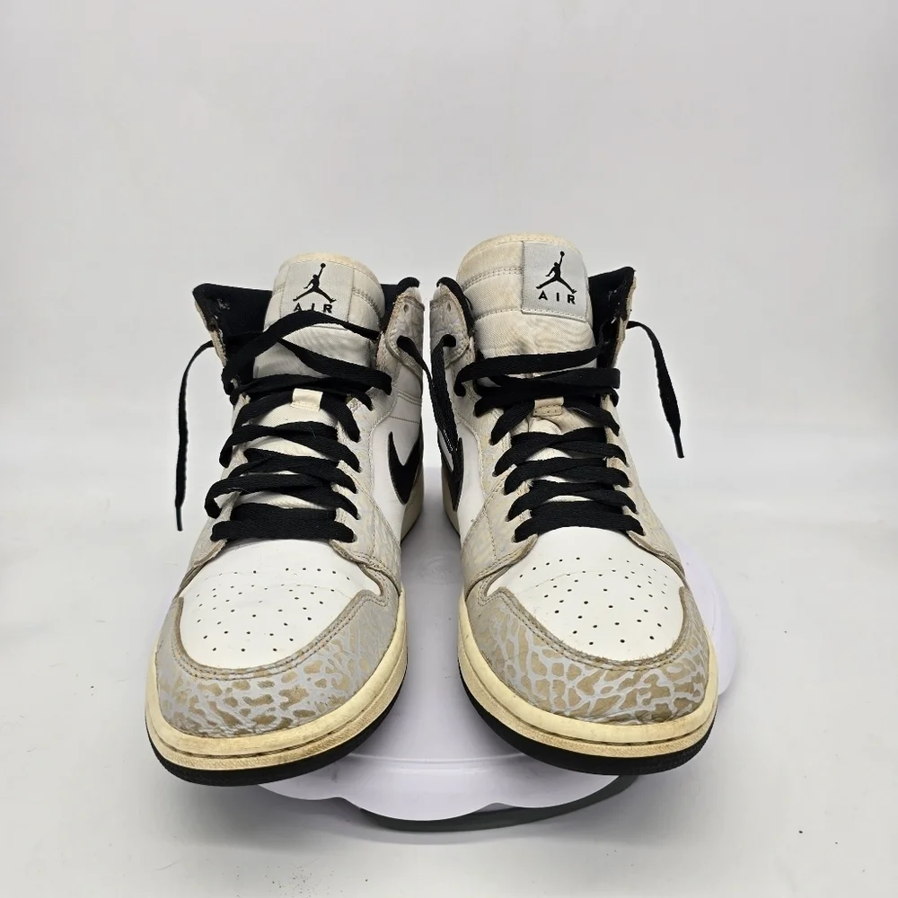 Nike Shoes Men’s 10.5 Air Jordan 1 Retro 2015 White Elephant Sneakers 839115-106